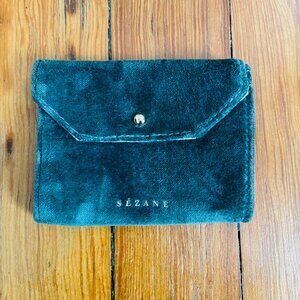 Sezane velvet wallet